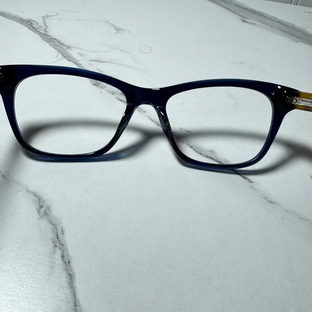 DKNY Eyeglasses Frames Navy Blue Tortoise Rectangular DK5001G 415 51-17-135